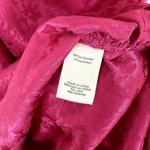 NWT Ronny Kobo Kyle Hot Pink Asymmetric Cutout Ruched Mini Dress - Picture 6 of 6